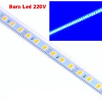 Banda LED Rigida Profil Plastic Color 220V 100cm